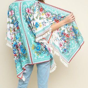 Mint Floral Kimono